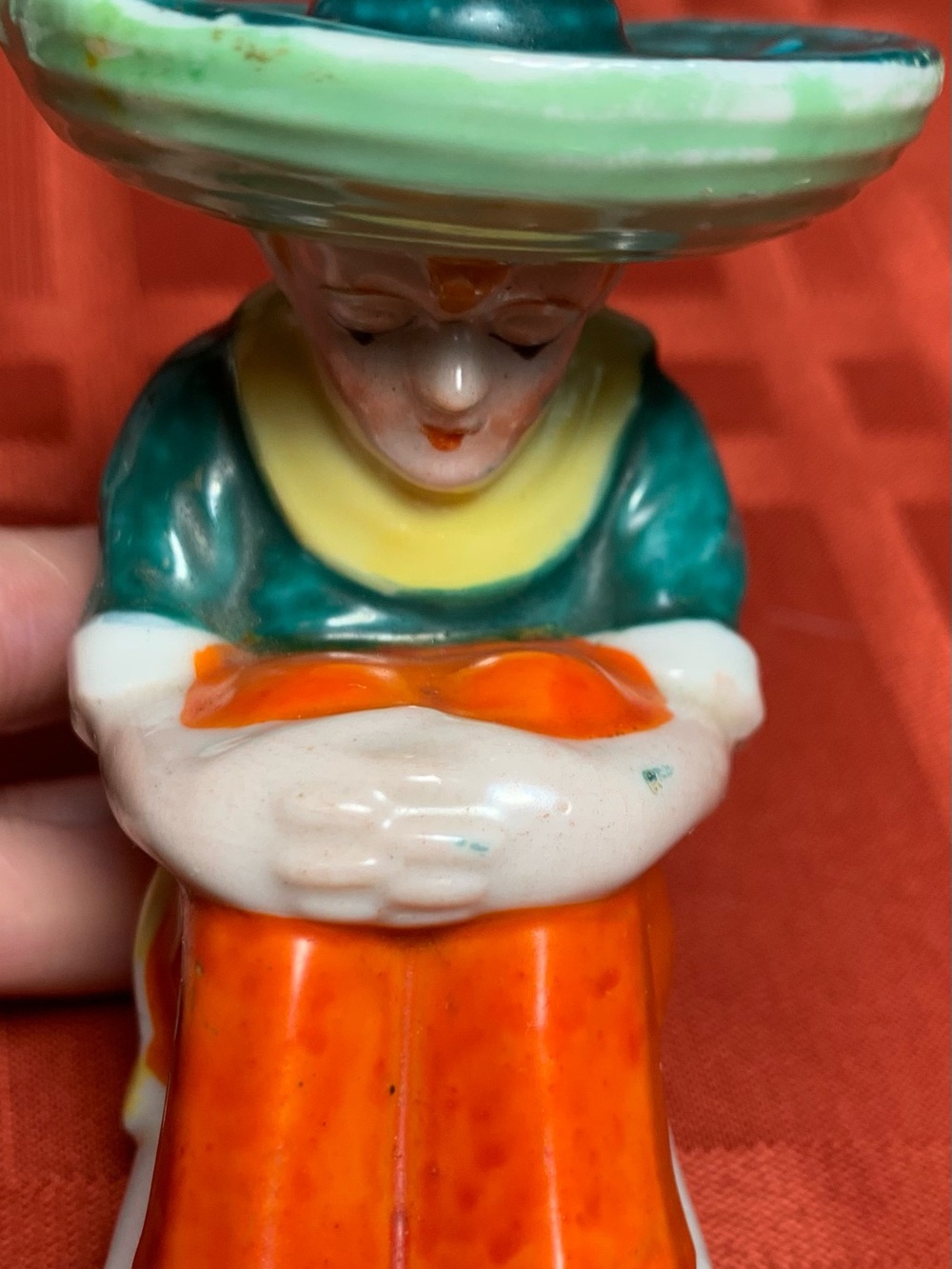 Authentic Occupied Japan Ceramic Sleeping Man Figurine